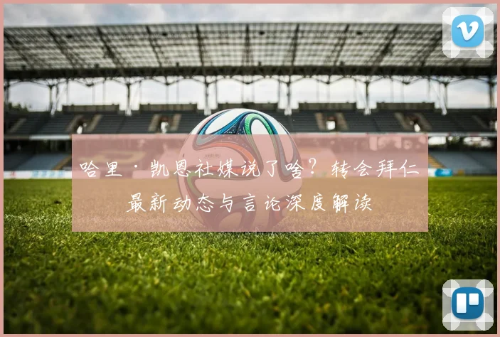哈里·凯恩社媒说了啥?转会拜仁后最新动态与言论深度解读
